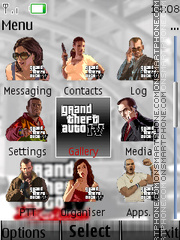 Скриншот темы Gta 4 Icons N Clock