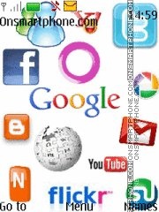 Social Network Web tema screenshot
