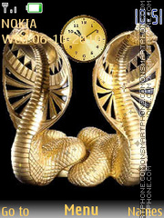Cobra clock tema screenshot
