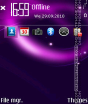 Скриншот темы Purple fp1 by sep
