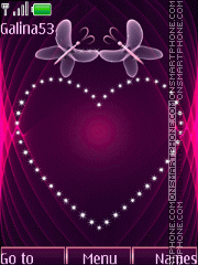 Heart $ butterfly anim theme screenshot