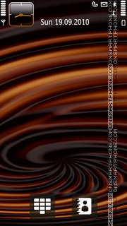 Chocolate Swirl tema screenshot