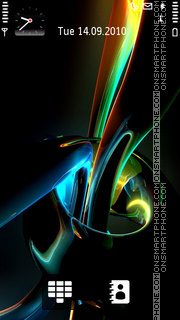 Colorful Abstract Dark theme screenshot