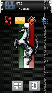 Скриншот темы Ferrari Logo 2011