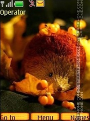 Autumn hedgehog tema screenshot