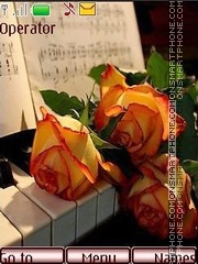 Music of roses es el tema de pantalla