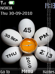 Скриншот темы Egg Clock