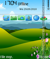 Spring mountain theme screenshot