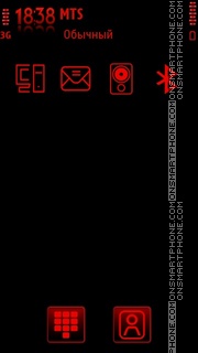 Capture d'écran Red Black 02 thème
