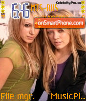 Hilary and Haylie tema screenshot