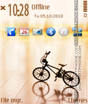 Bicycle icon fp1 es el tema de pantalla