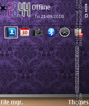 Purple woods theme screenshot