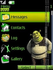 Скриншот темы Shrek Clock