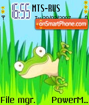 Pet Frog es el tema de pantalla