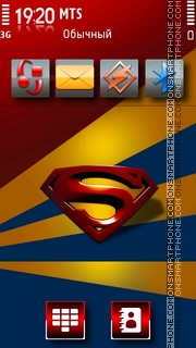 Скриншот темы Superman Logo 01