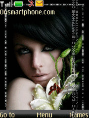 Devushka lilii theme screenshot