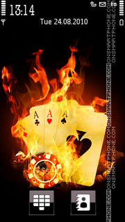 Скриншот темы Fire Poker