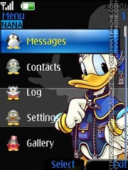 Donald Clock theme screenshot