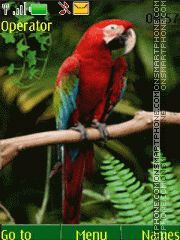 Capture d'écran Parrot thème