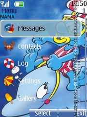 Dolphin Clock tema screenshot