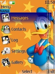 Donald n Daisy Clock Theme-Screenshot