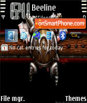 Warcraft tema screenshot