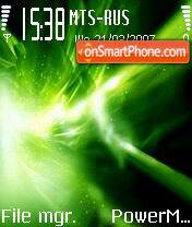 Green Light theme screenshot