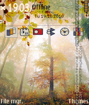 Capture d'écran Autumn morning thème