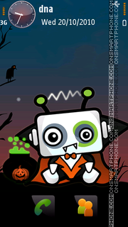Halloween Cube v5 tema screenshot