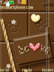 I Love Chocolates theme screenshot