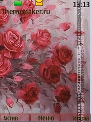 Capture d'écran Red roses thème