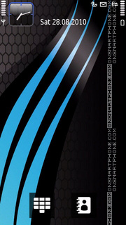 Colored Stripes Blue tema screenshot