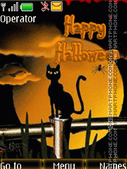 Heppy Halloween clock anim2 es el tema de pantalla