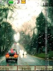 Rain water color theme screenshot