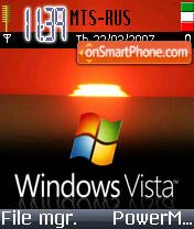 Vista Red Ir tema screenshot