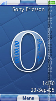 Capture d'écran Opera Clock thème