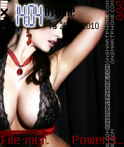 Red Hot Babe 01 tema screenshot