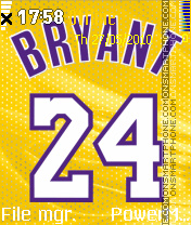 Bryant 24 es el tema de pantalla