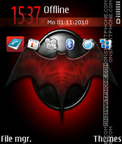Batgirl emblem tema screenshot