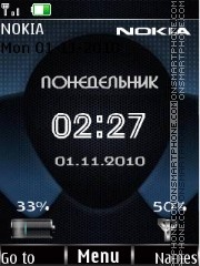 Capture d'écran Black blue indicators thème
