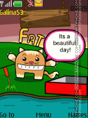 Скриншот темы SWF fat catz wallpaper