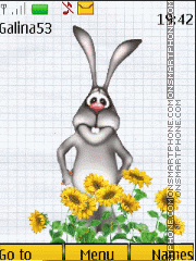 Hare and carrots animation theme screenshot