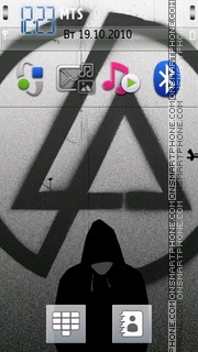 Lp Fan Grey Icons tema screenshot