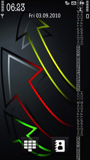 Neon Arrow 01 es el tema de pantalla