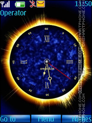 Capture d'écran Eclipse clock thème