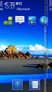 Blue Nature 01 tema screenshot