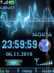 Clock $ indicators theme screenshot
