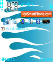 Light blue tema screenshot