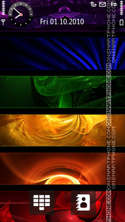 Colorful Layers tema screenshot