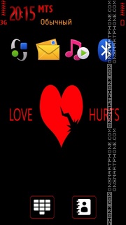 Love Hearts 04 tema screenshot